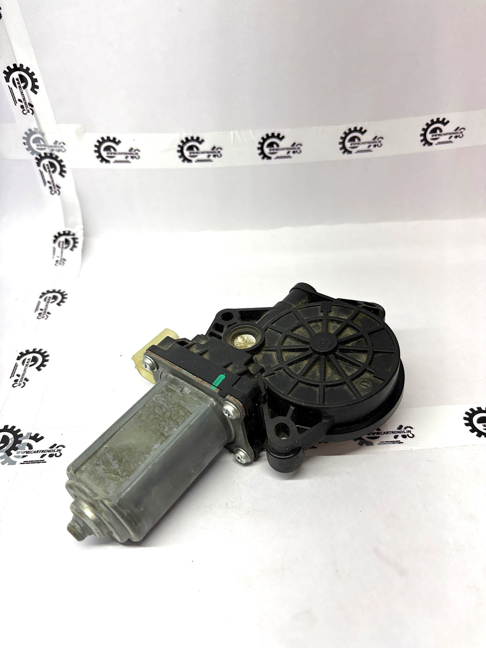 Nissan Micra regulator motor assembly, part 827301HB0A, showing the black motor with wiring and mounting components.