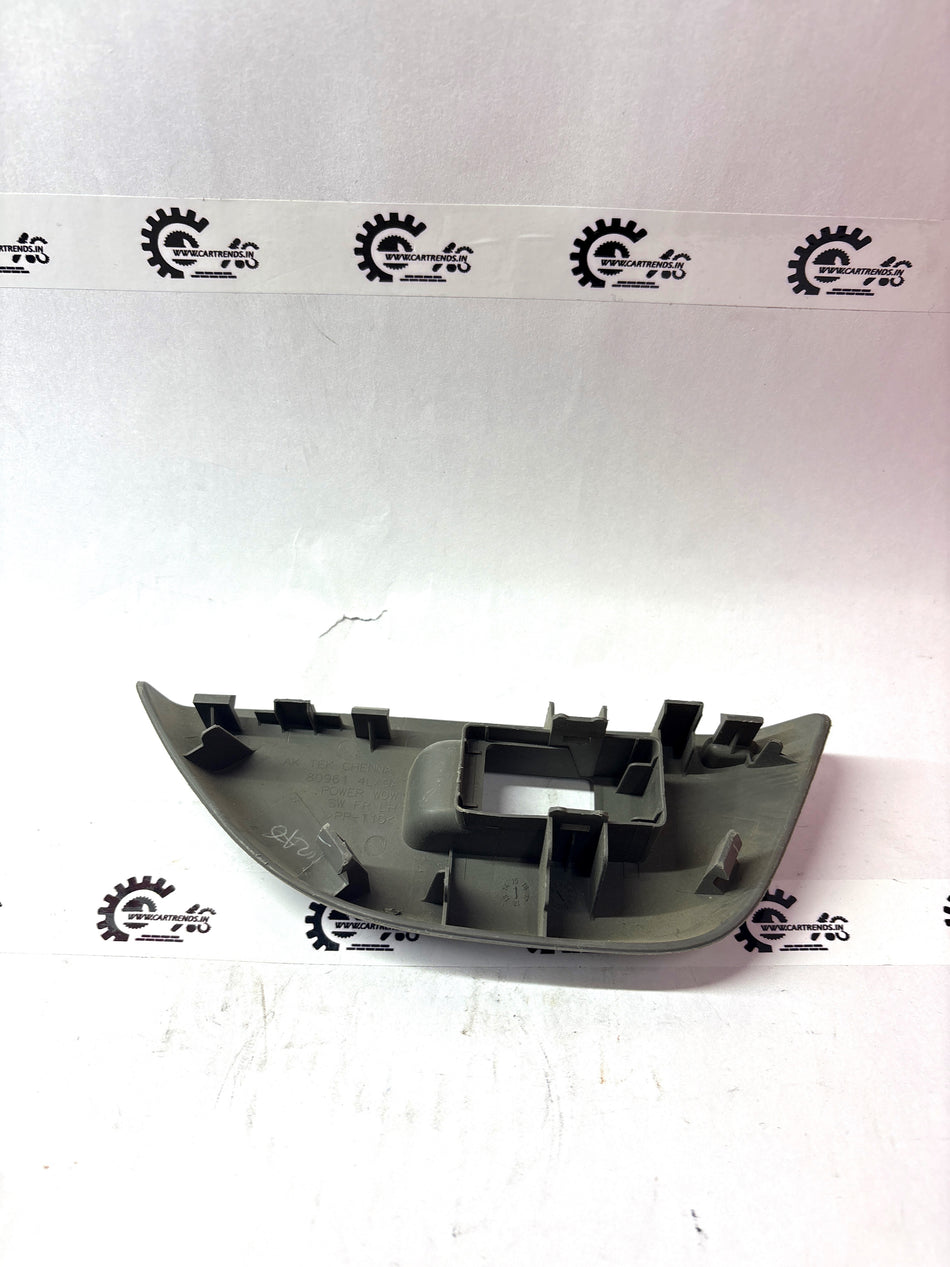 Nissan Fin Power component for Datsun Go, part number 809614LA0A, showing the black plastic fin with mounting features.