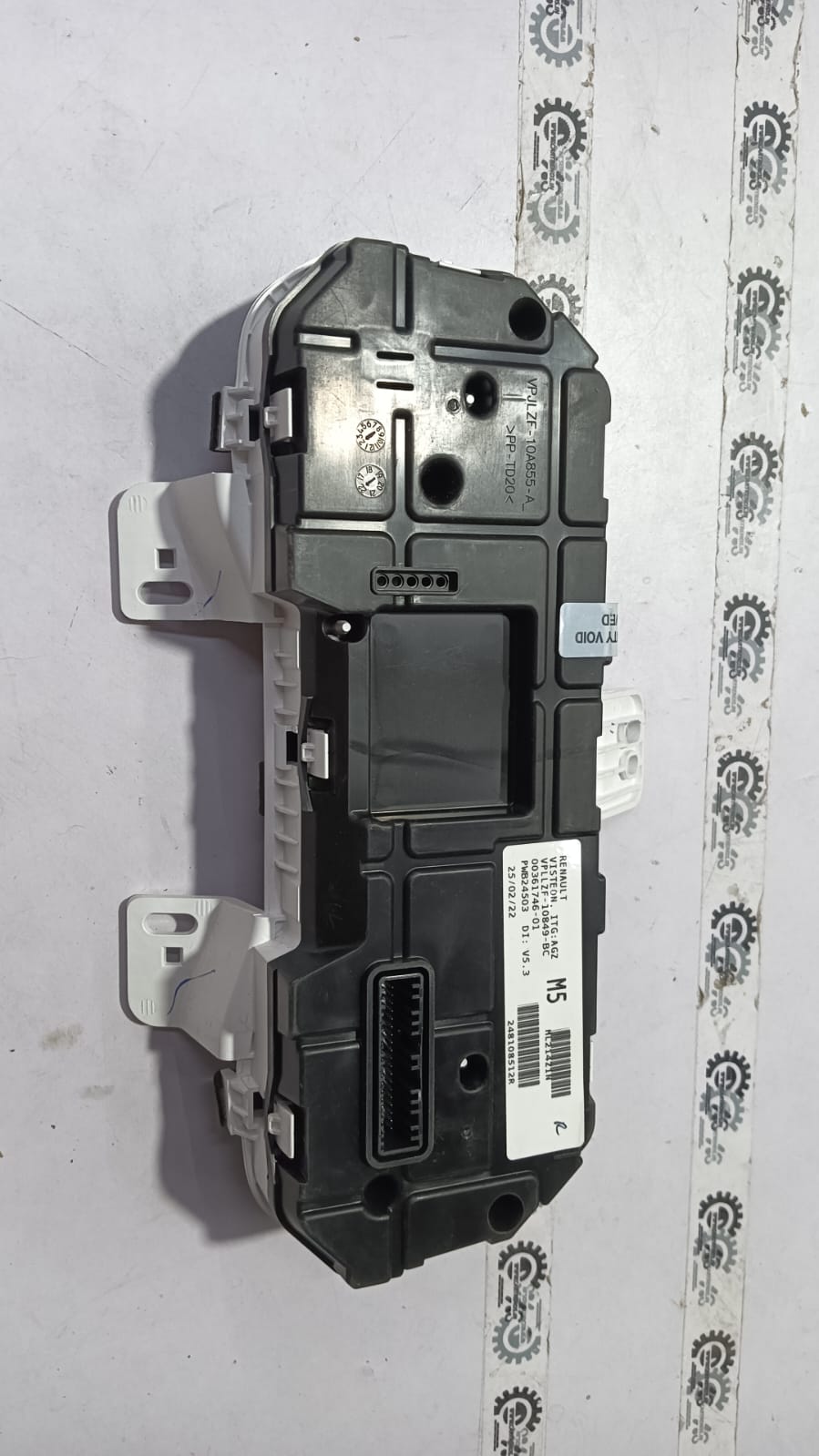 Nissan Instrumental 248108512R engine part, close-up view showing detailed metal components and connections