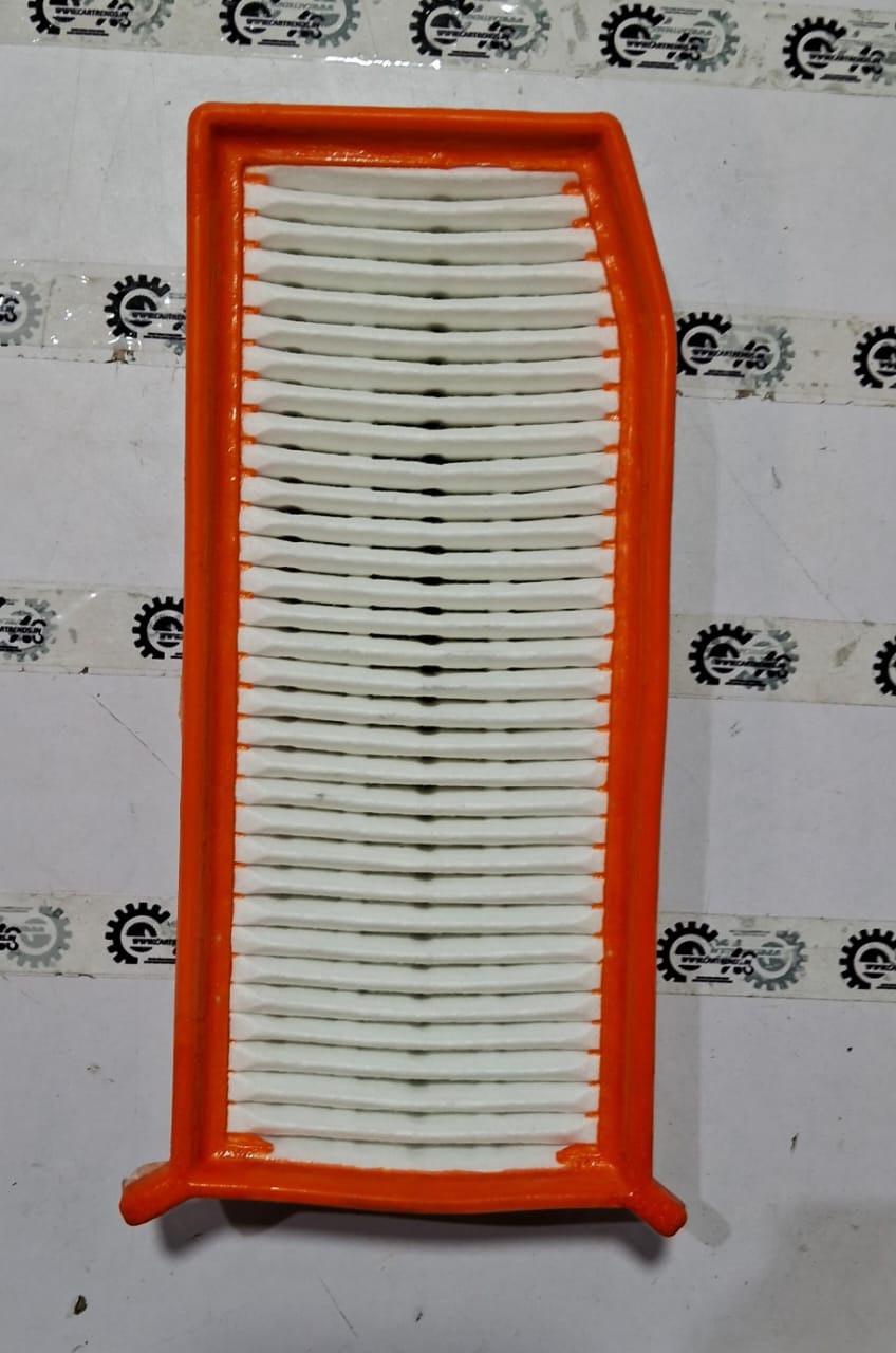 Nissan air filter duster for diesel engines, showing a clean, new air filter designed for Nissan vehicles.