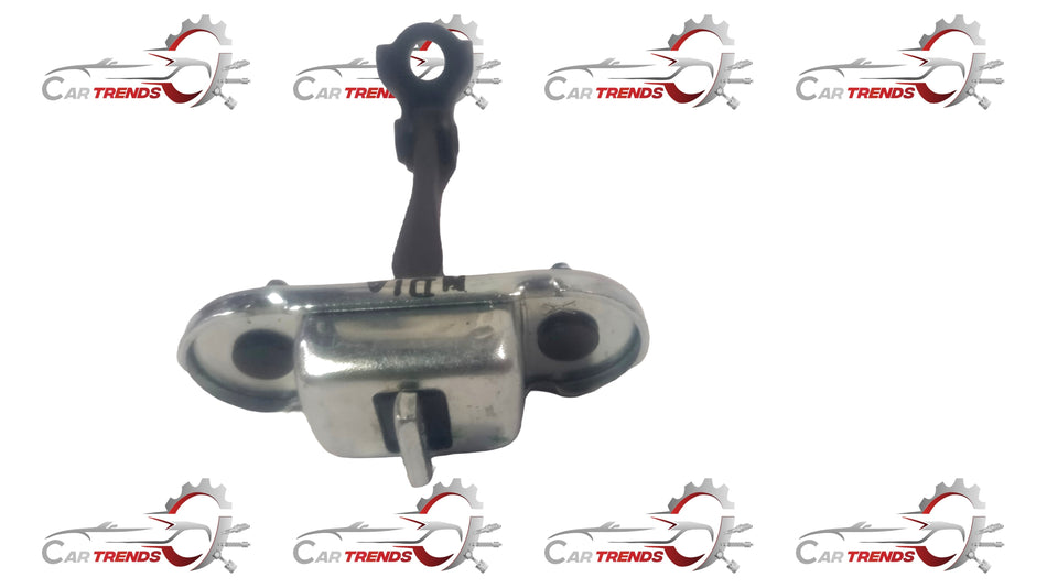 Nissan Datsun Redi Go rear check assembly part, front view showing metal components and mounting points.