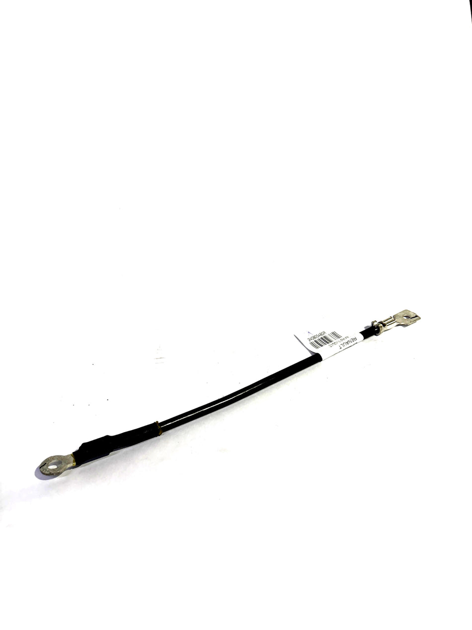 Nissan engine ground harness for Renault vehicles, showing the black wiring and connectors on a clean engine component.