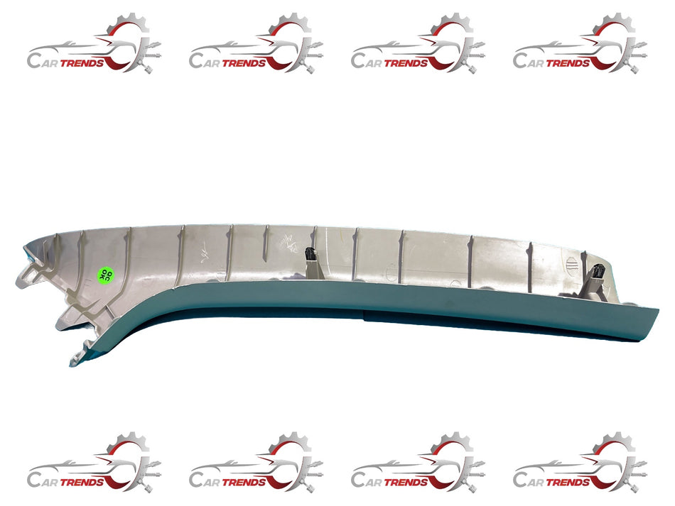Nissan Sunny front garnish assembly, automotive part with chrome finish, designed for Nissan Sunny vehicles.