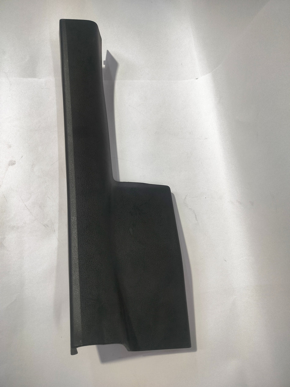 Nissan Micra kick plate assembly in black with Nissan logo, designed to protect and enhance the vehicle's interior door area.