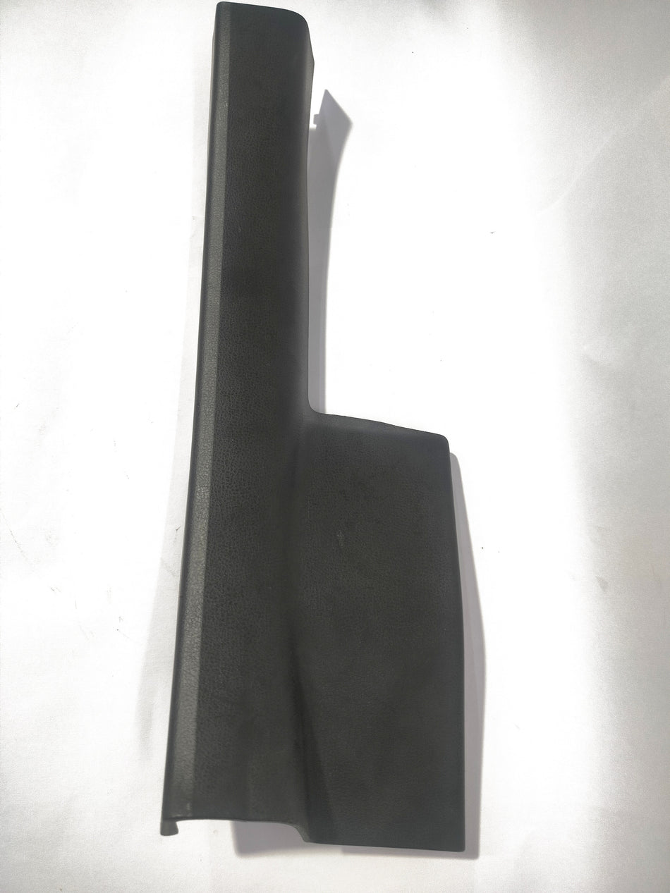 Nissan Micra kick plate assembly in black with Nissan logo, designed to protect door sill area.