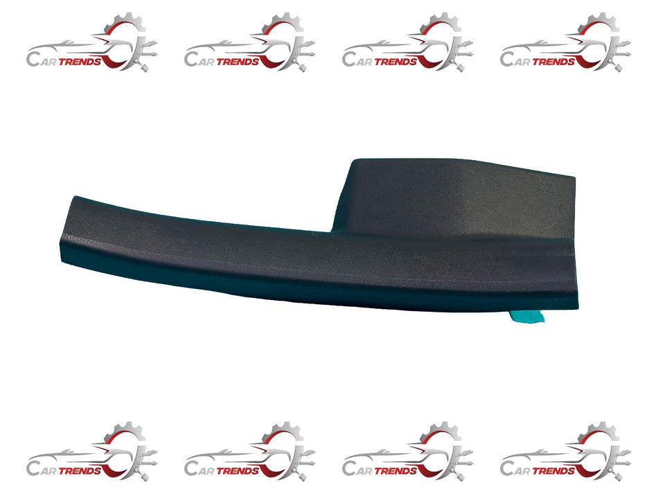 Nissan Micra kick plate assembly in black with Nissan logo, designed to protect door sill area.
