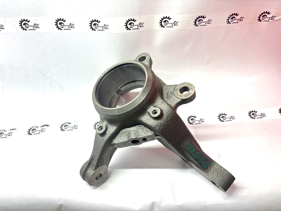 Nissan front left knuckle part, model 400152291R, for Nissan vehicle, shown in the image with detailed metal components.