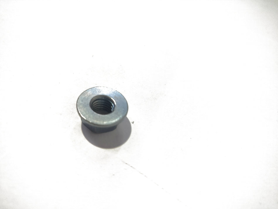 Nissan NISSAN 0121100Q0M nut for vehicle engine or components, shown in black with metal threading.
