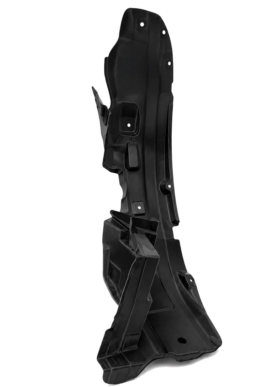Nissan Datsun Redi-Go front right side protector, genuine Nissan part, black plastic exterior component, close-up view