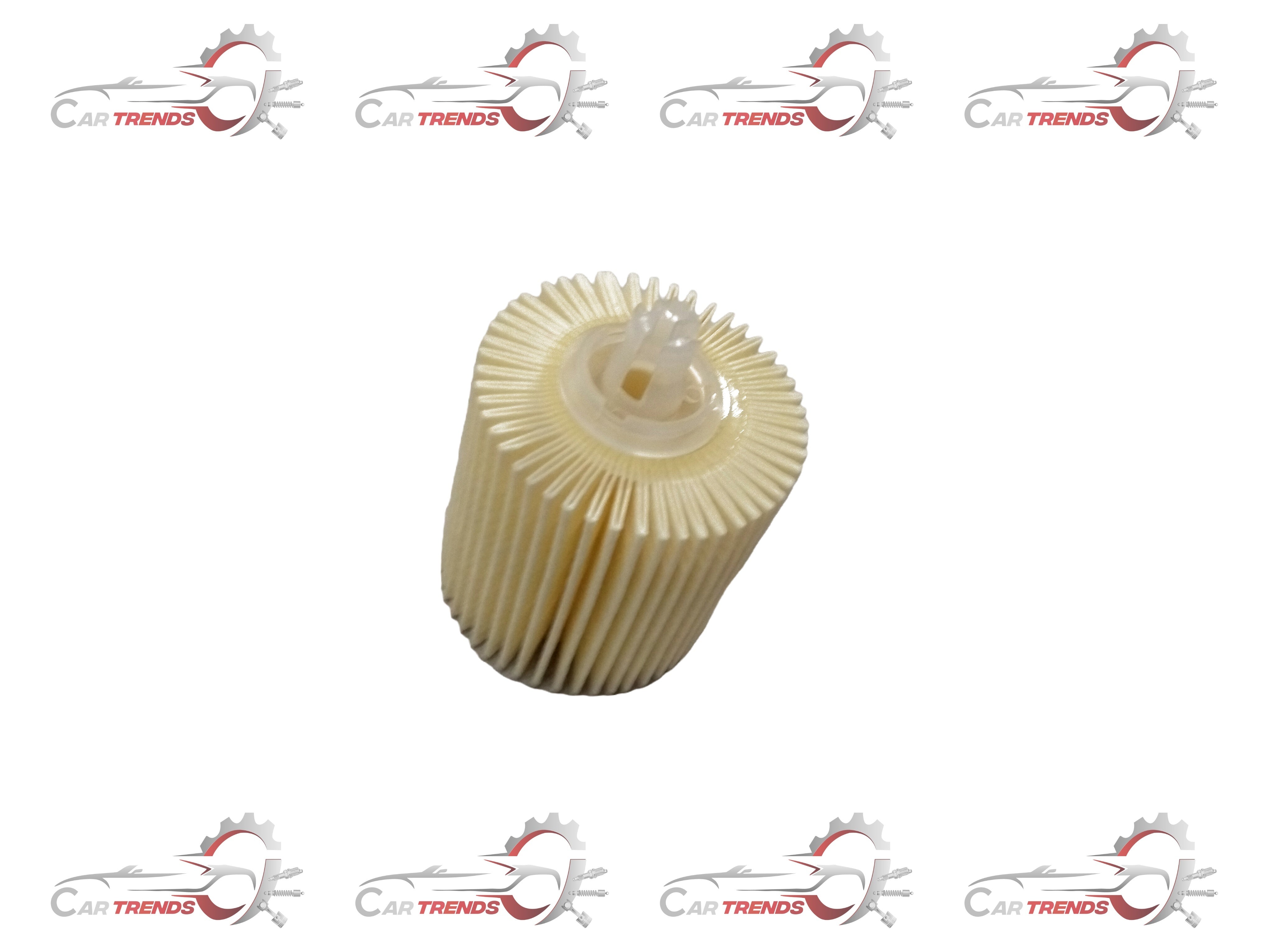 Aftermarket oil filter for Toyota Etios Diesel, showing a close-up of the black cylindrical filter element.