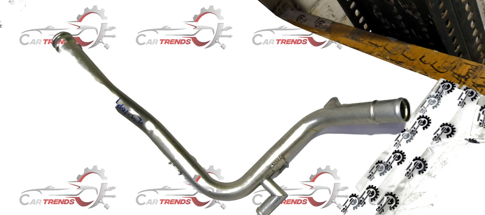 Maruti Suzuki water inlet pipe for Baleno, shown in a close-up image of the engine component with visible connector and pipe details.
