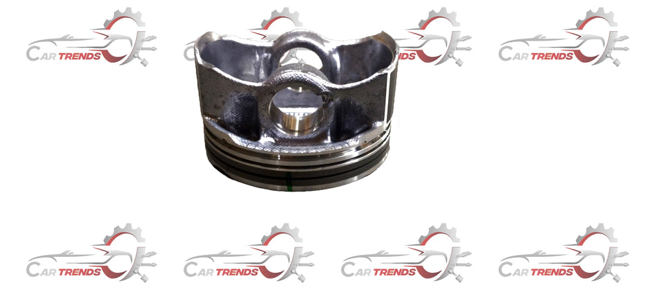 Maruti Suzuki piston part 12111M52T00 showing a metallic engine piston with branding details in the image.