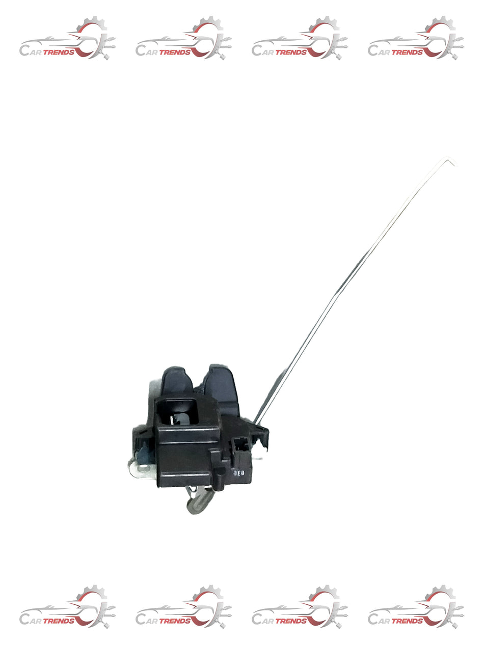 Hyundai Verna trunk latch by CarTrends, showing the metal latch mechanism installed in the vehicle's trunk opening.