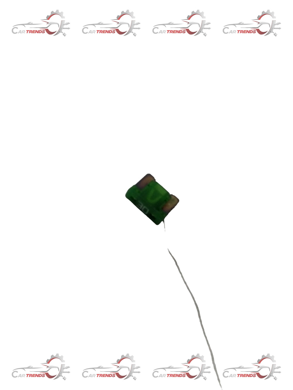 Honda Blade Fuse 30A, low-profile automotive fuse with clear plastic housing and metal prongs for Honda vehicles.