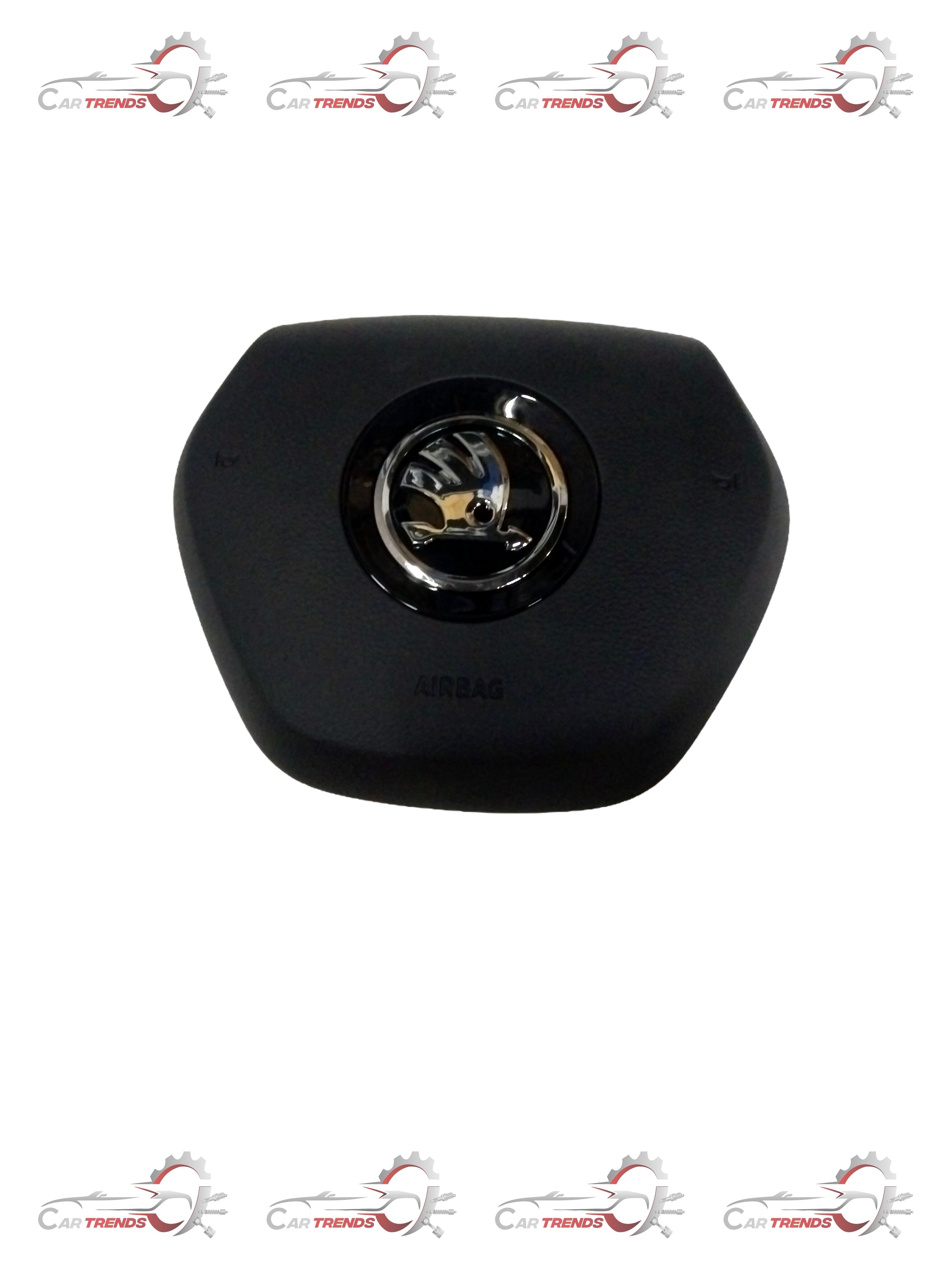VOLKSWAGEN AIRBAG UNIT FOR STEERING WHEEL; DRIVER SIDE; SATIN BLACK/HIGH CHROME 3V0880201APIZY 3V0880201APIZY - Front view