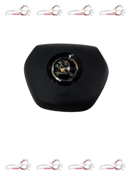 VOLKSWAGEN AIRBAG UNIT FOR STEERING WHEEL; DRIVER SIDE; SATIN BLACK/HIGH CHROME 3V0880201APIZY 3V0880201APIZY - Front view