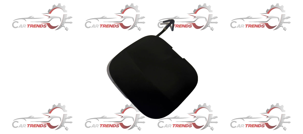 CarTrends CAPFR bumper spare part, close-up view of the black bumper component with mounting points and details.