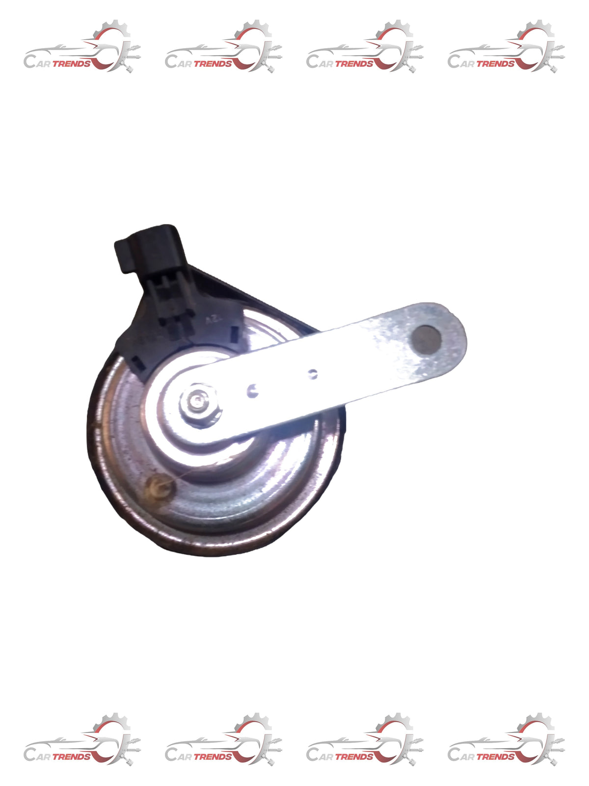 General Motors Horn Captiva J96866021, a vehicle horn part with black plastic and metal components, shown in the image.