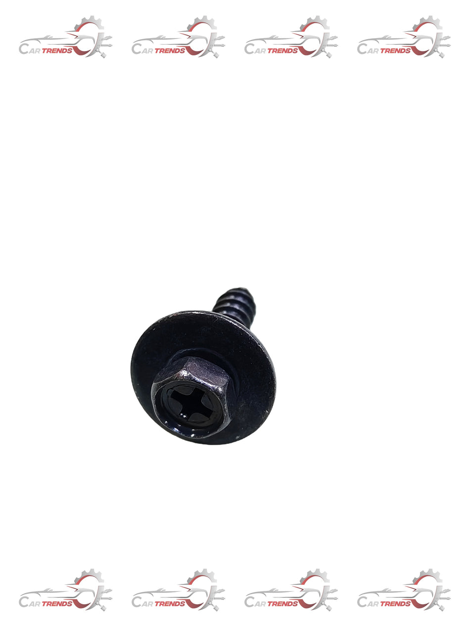 Hyundai screw-tapping component labeled 00MY 1244205203, shown in a close-up image with metallic finish and detailed threading.