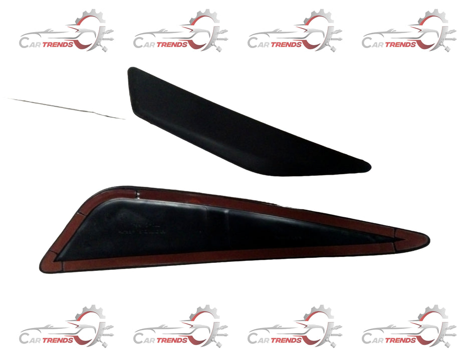 Honda KIT FR & RR bumper protector, black plastic guard with mounting brackets for front and rear bumpers.