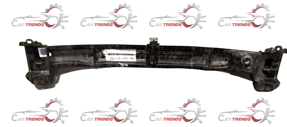 Hyundai Eon front bumper rail spare part by CarTrends, showing the metal bumper rail on a white background.