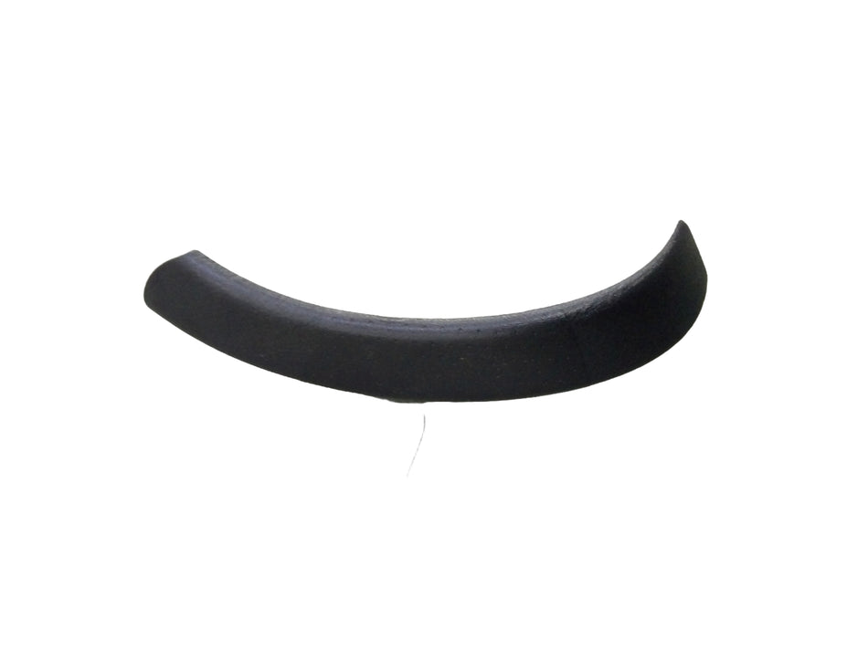 Mahindra Scorpio front left outer door grab handle in black, close-up view showing textured surface and mounting points.