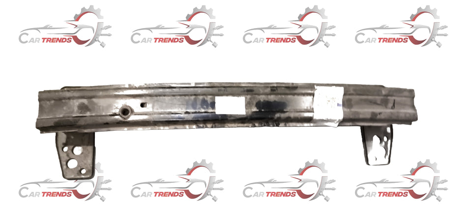 CarTrends front bumper rail for Xcent new model, spare part in metallic finish, shown in a close-up image.