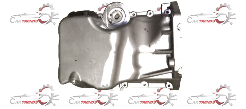 Maruti Suzuki oil pan S for 11511M69R00, metal engine component with mounting points and sealing surface.