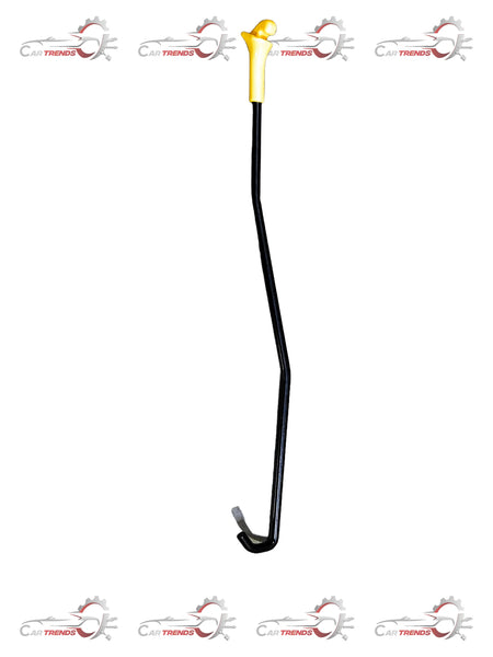 HYUNDAI CarTrends bonnet rod I10 811700X000 shown in natural metal finish, designed for securing the car's hood.