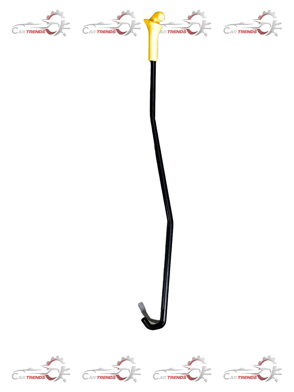 HYUNDAI CarTrends bonnet rod I10 811700X000 shown in natural metal finish, designed for securing the car's hood.