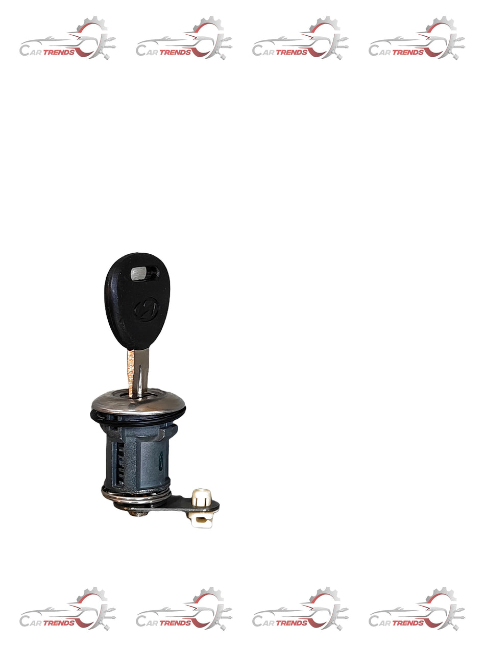 Hyundai front left door lock assembly, part number 8197002A00, showing the lock mechanism and latch components.