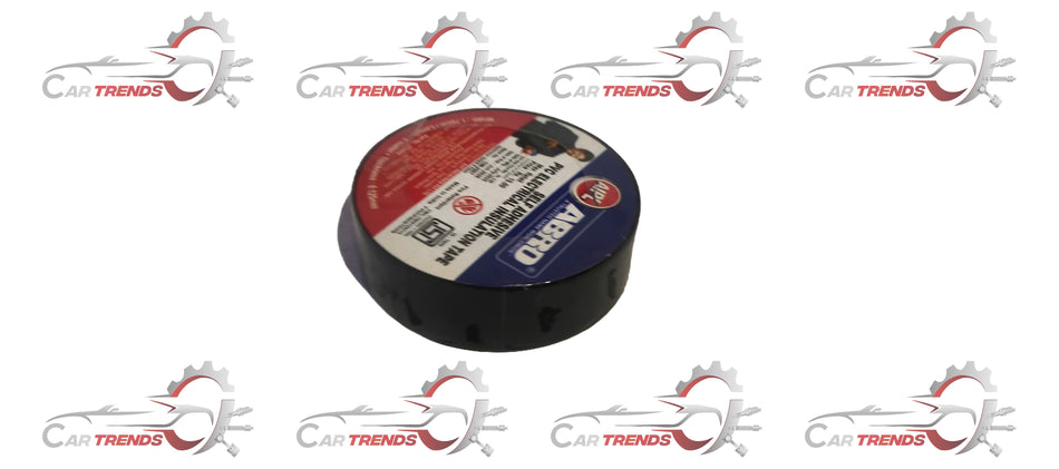 Black Abro aftermarket tape roll with black adhesive tape visible, suitable for repair or sealing applications.