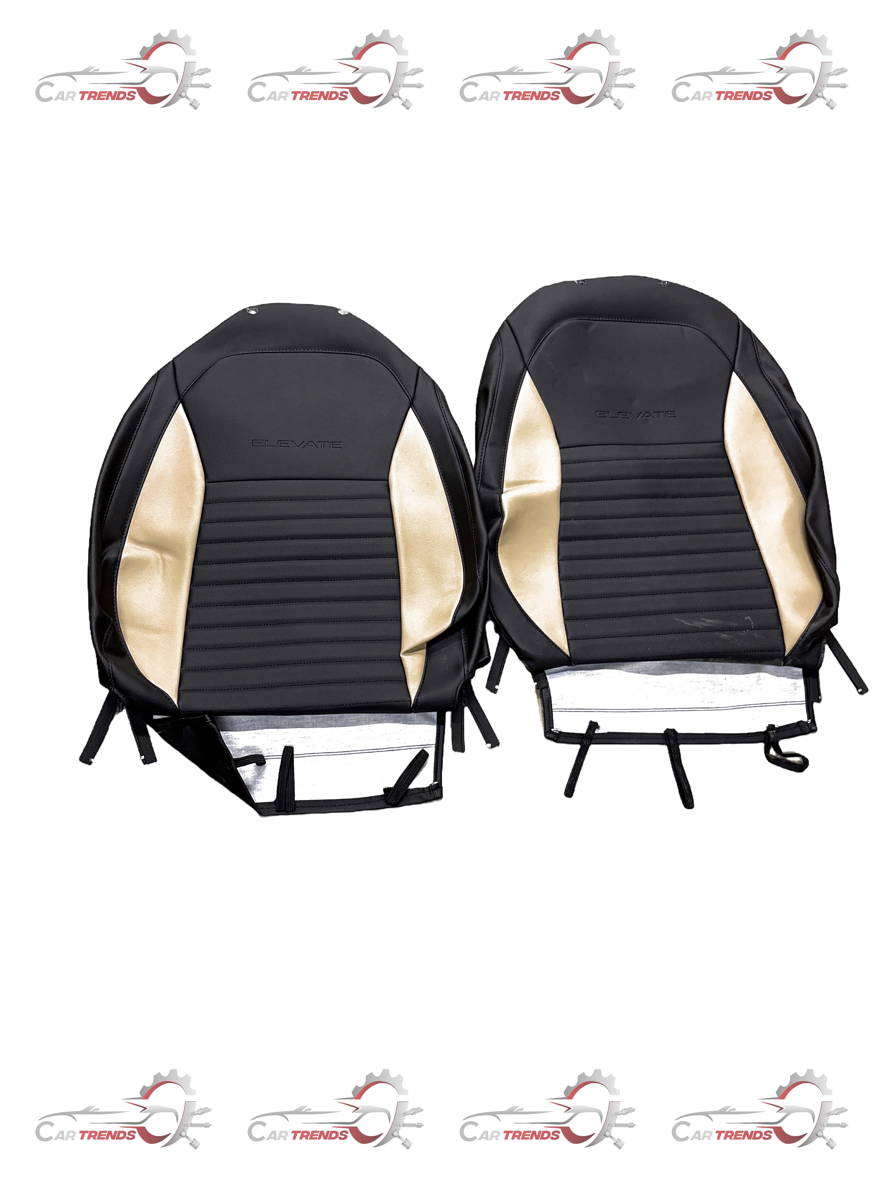 HONDA KIT SEAT COVER BLACK AND BEIGE 08P9331X700C 08P9331X700C - Front view