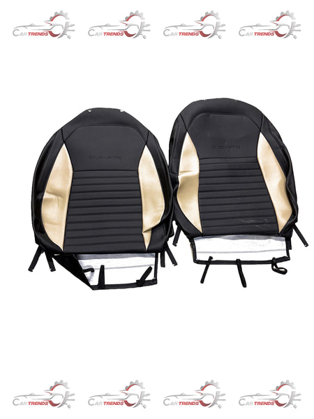 HONDA KIT SEAT COVER BLACK AND BEIGE 08P9331X700C 08P9331X700C - Front view