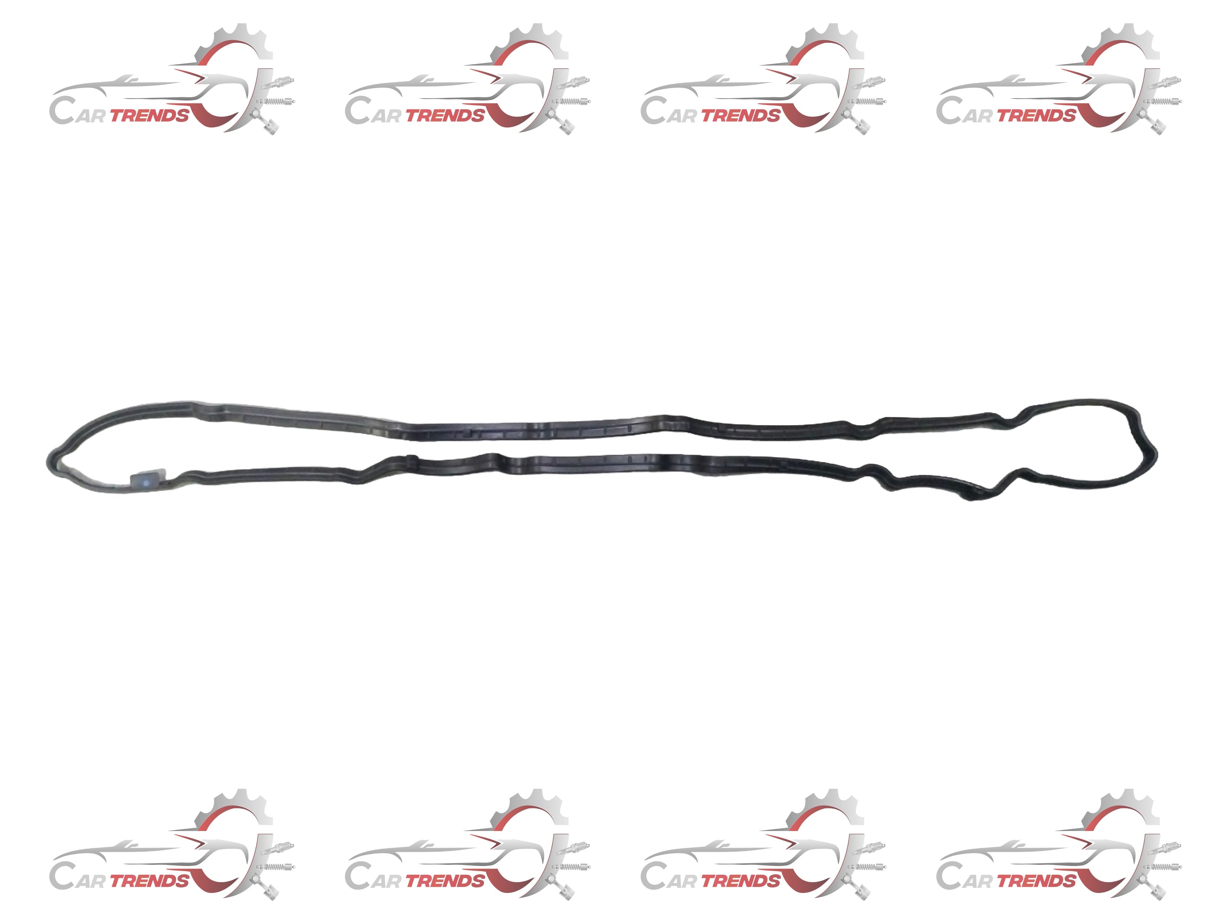 Maruti Suzuki cylinder head cover gasket with engine part details, showing the black rubber gasket on a neutral background.