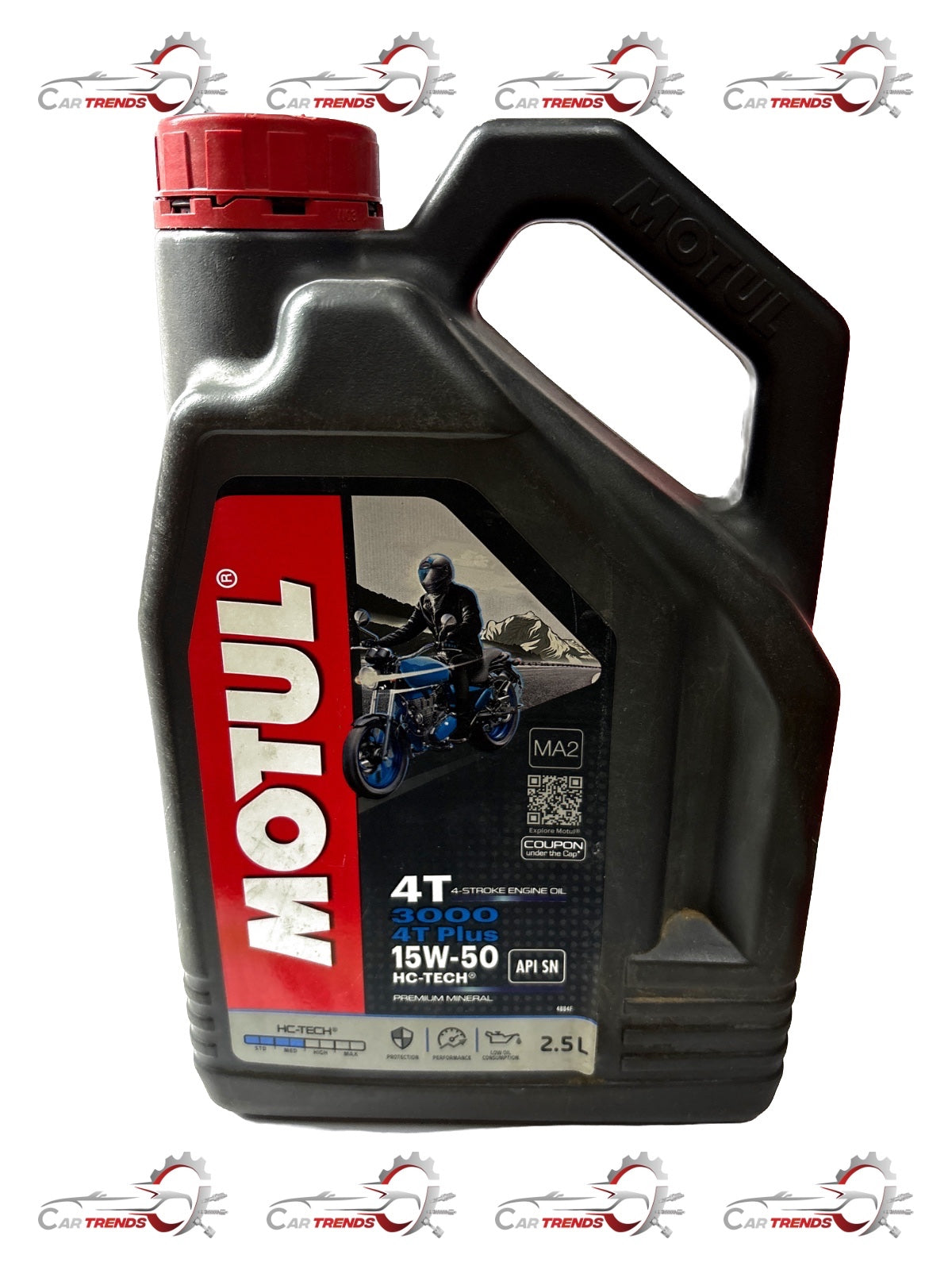 MOTUL 3000 4T PLUS STROKE ENGINE OIL HC TECH (2.5L) 15W502.5LTRS 15W502.5LTRS - Front view