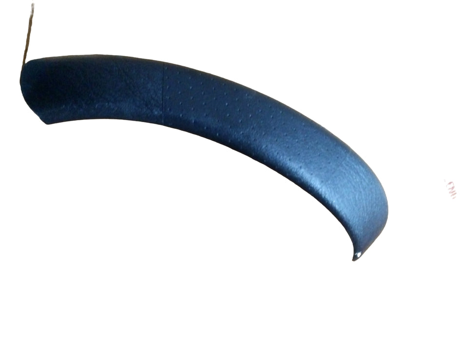 Mahindra Scorpio outer right rear grab handle in black, close-up view showing textured surface and mounting points.
