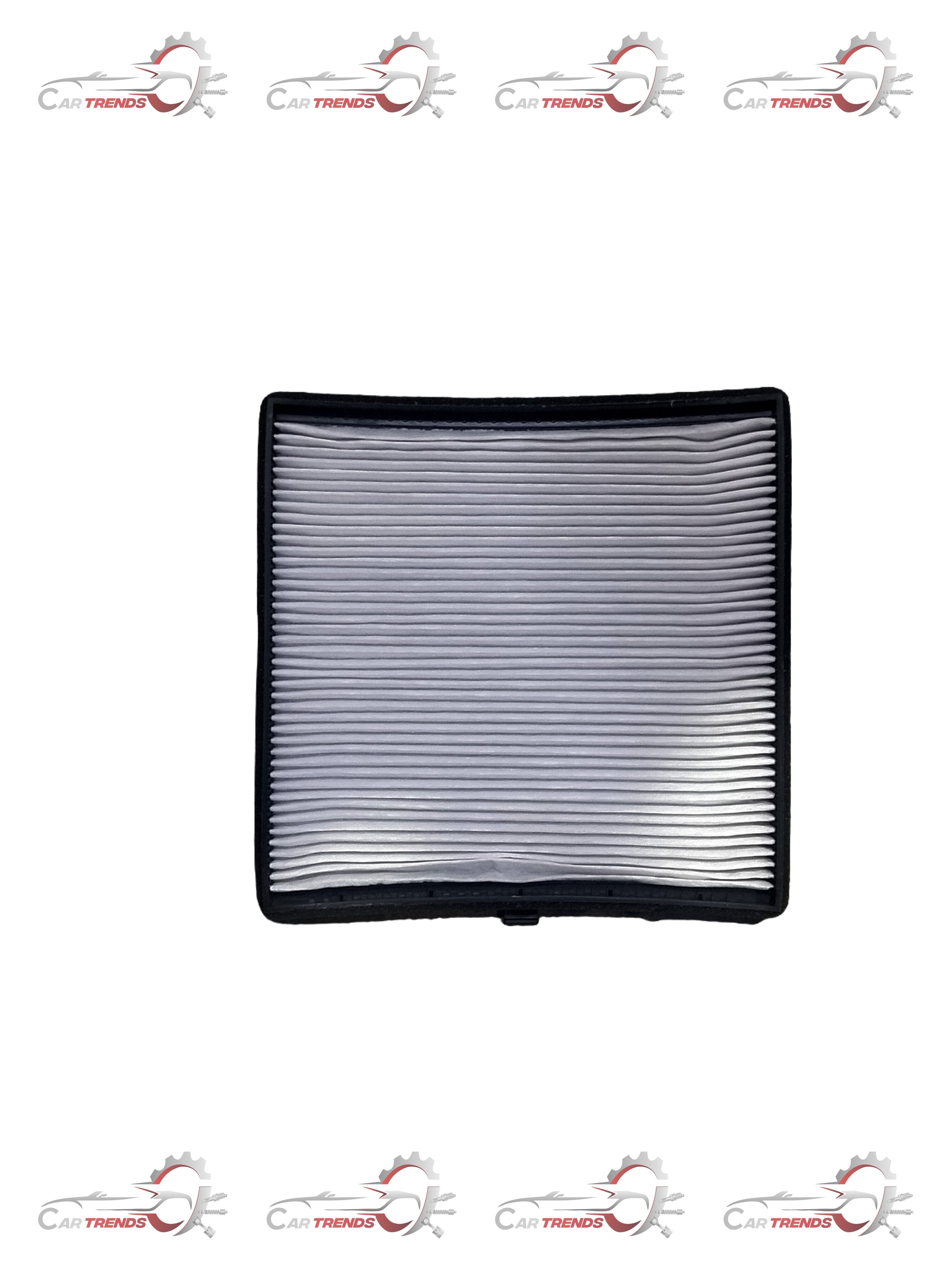 Hyundai AC filter EON/I 10 spare part showing the rectangular air filter with pleated material and plastic frame.