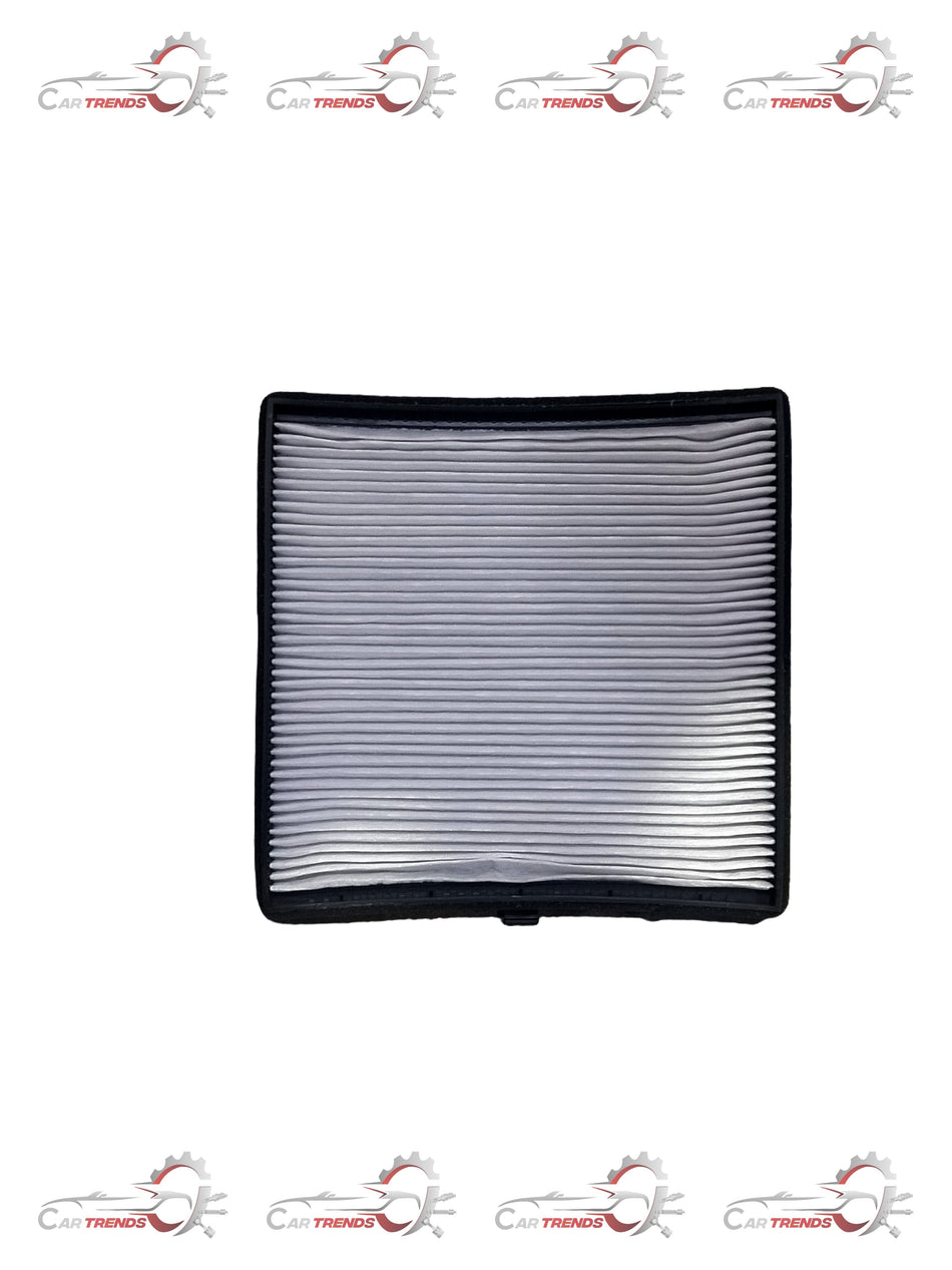 Hyundai AC filter EON/I 10 spare part showing the rectangular air filter with pleated material and plastic frame.