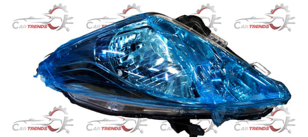 CarTrends HEAD LAMP BALENO LH 35321M68P00 spare part shown in a clear image, highlighting the headlamp's design and mounting details.
