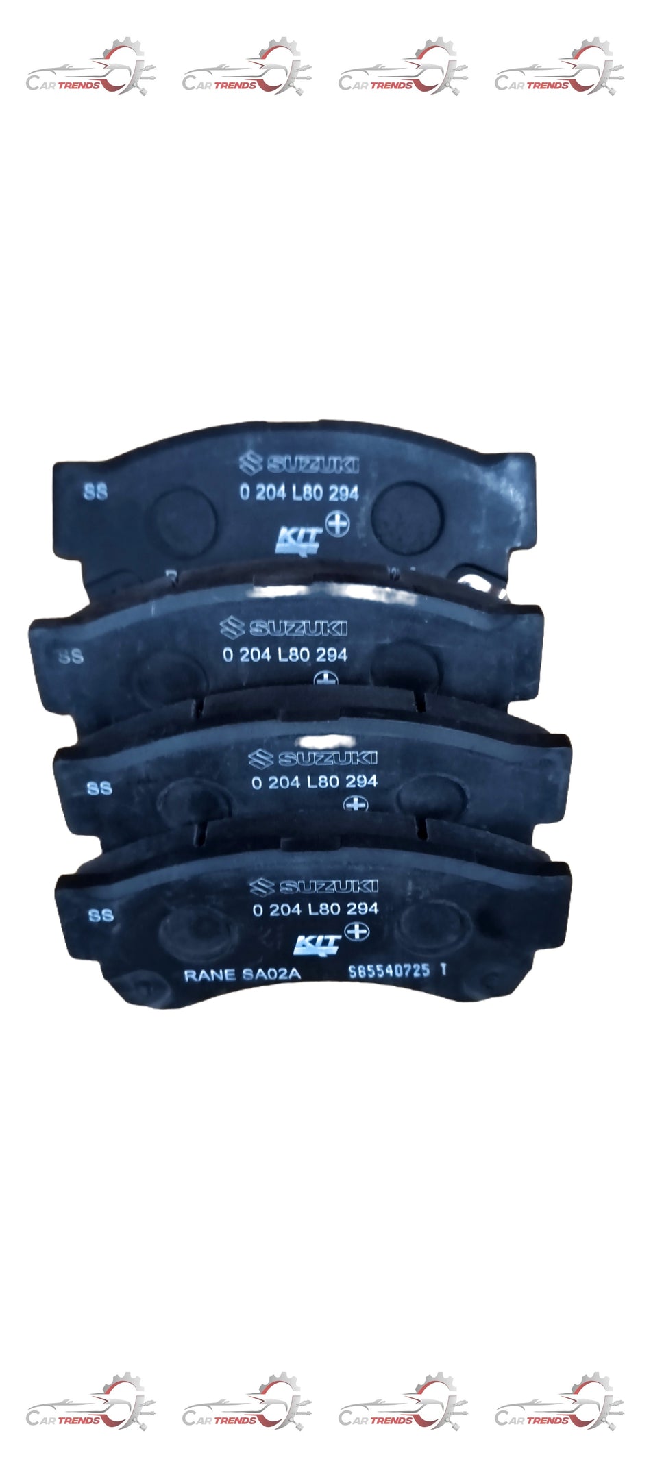 Maruti Suzuki PAD SET 55810M77P01, car brake and clutch pads, close-up view of the replacement parts.