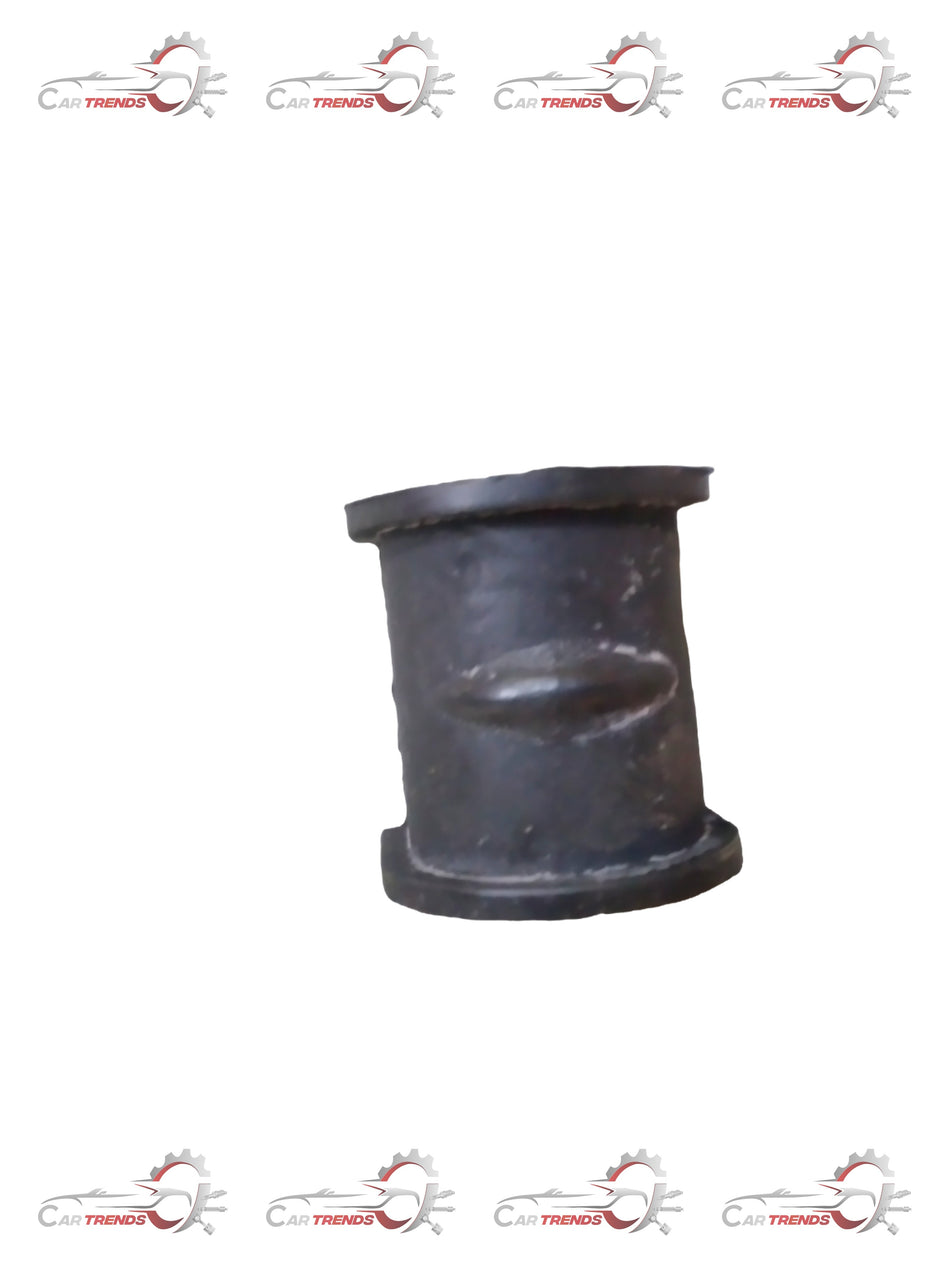 Rubber bushing for stabilizer bar by General Motors, shown on a vehicle part, designed for enhanced suspension stability.