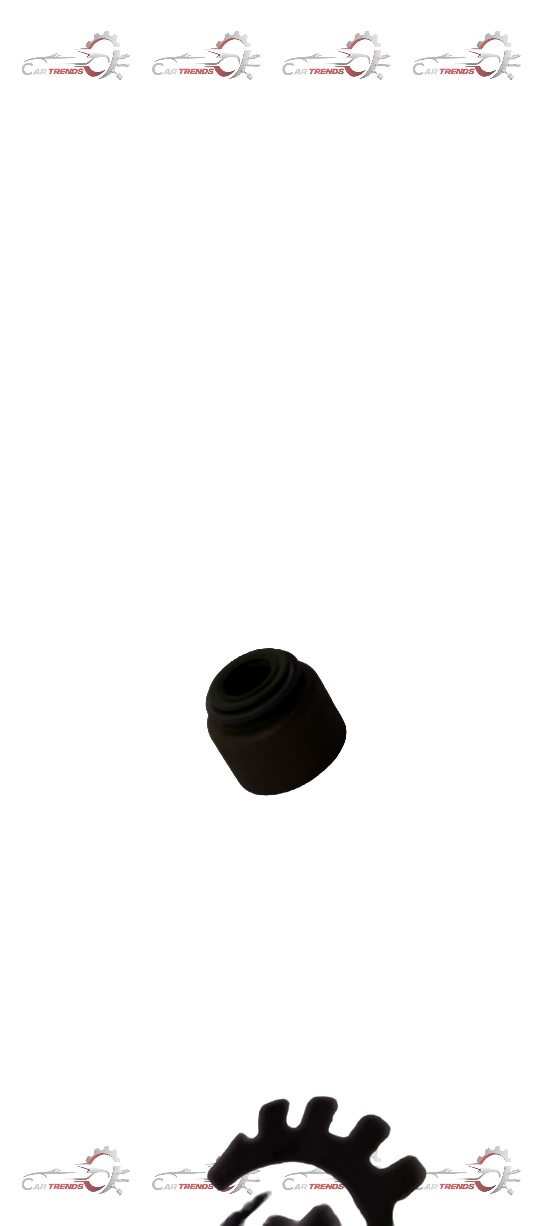 Maruti Suzuki seal valve stem 12934M68K00, close-up of the black rubber valve stem part for automotive use.