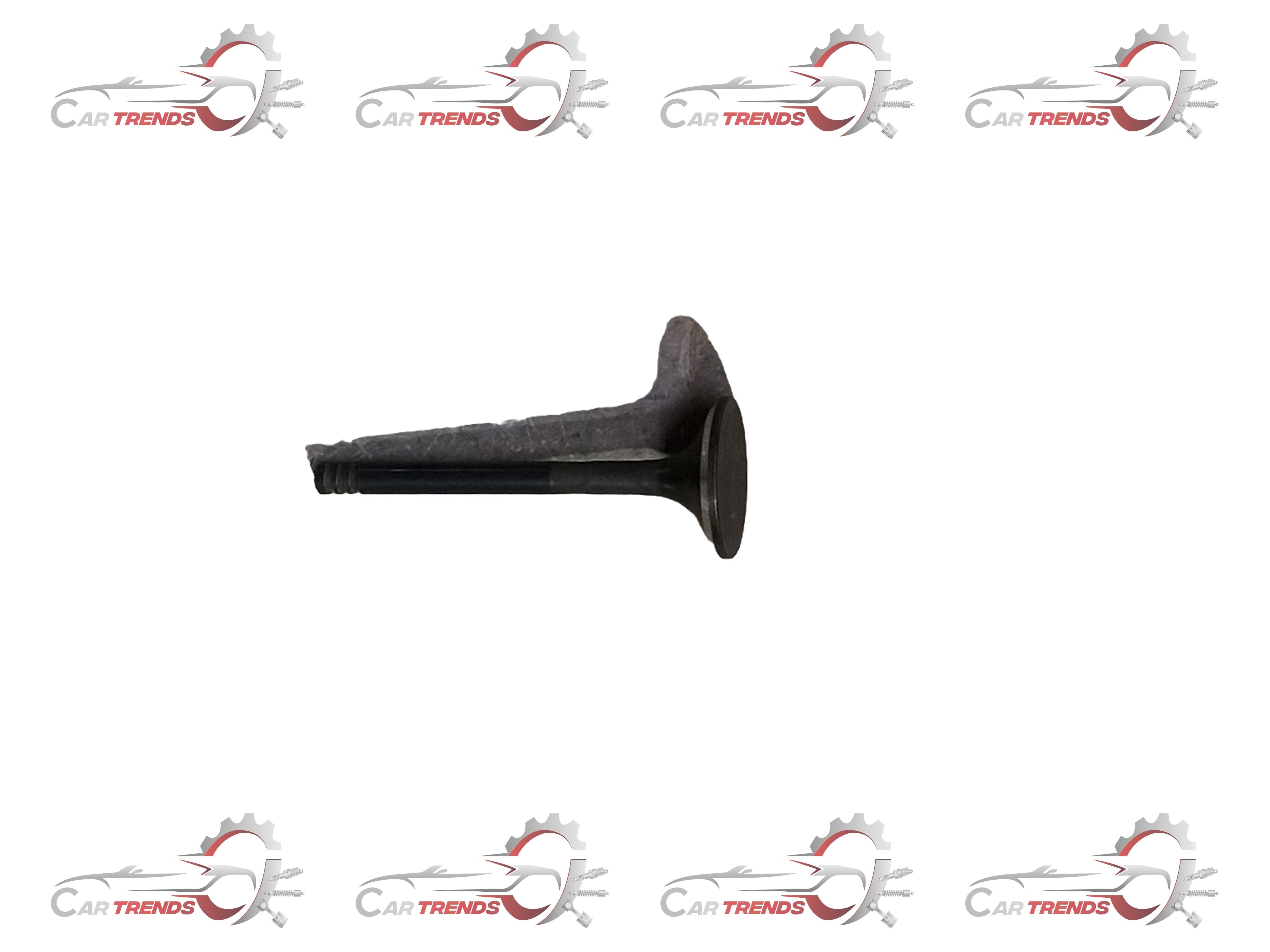 General Motors Tavera exhaust valve showing a metallic component with valve stem and seat, used in vehicle engine systems.