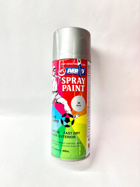 ABRO Spray Paint Silver Sp-36 | Universal | #SILVER SP-36 SILVER SP-36 - Front view