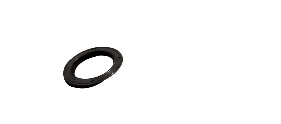 Ford EcoSport and Fiesta crankshaft seal, black rubber gasket with metal ring, designed for engine sealing and durability.