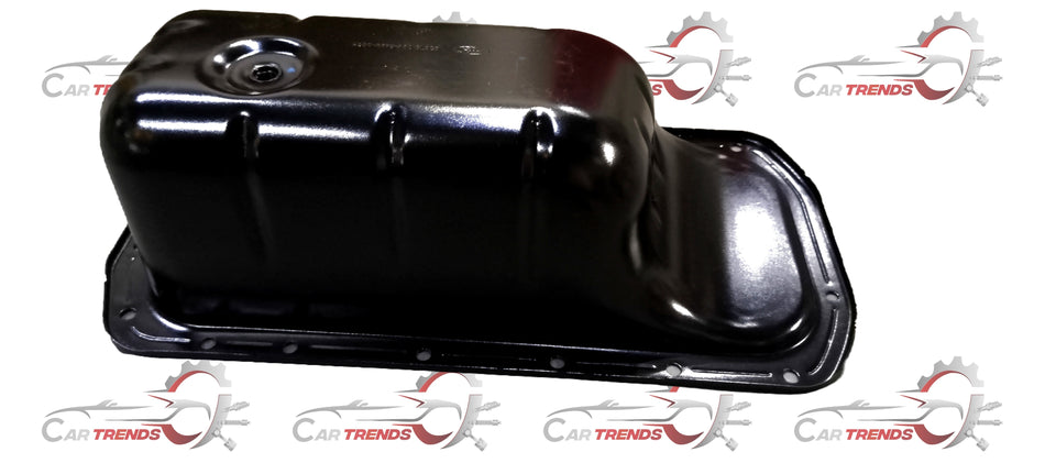 Ford Pan Engine Oil Chamber Aspire 1st Gen CarTrends part 2S6Z6675B, shown in the image with a close-up view of the oil chamber.