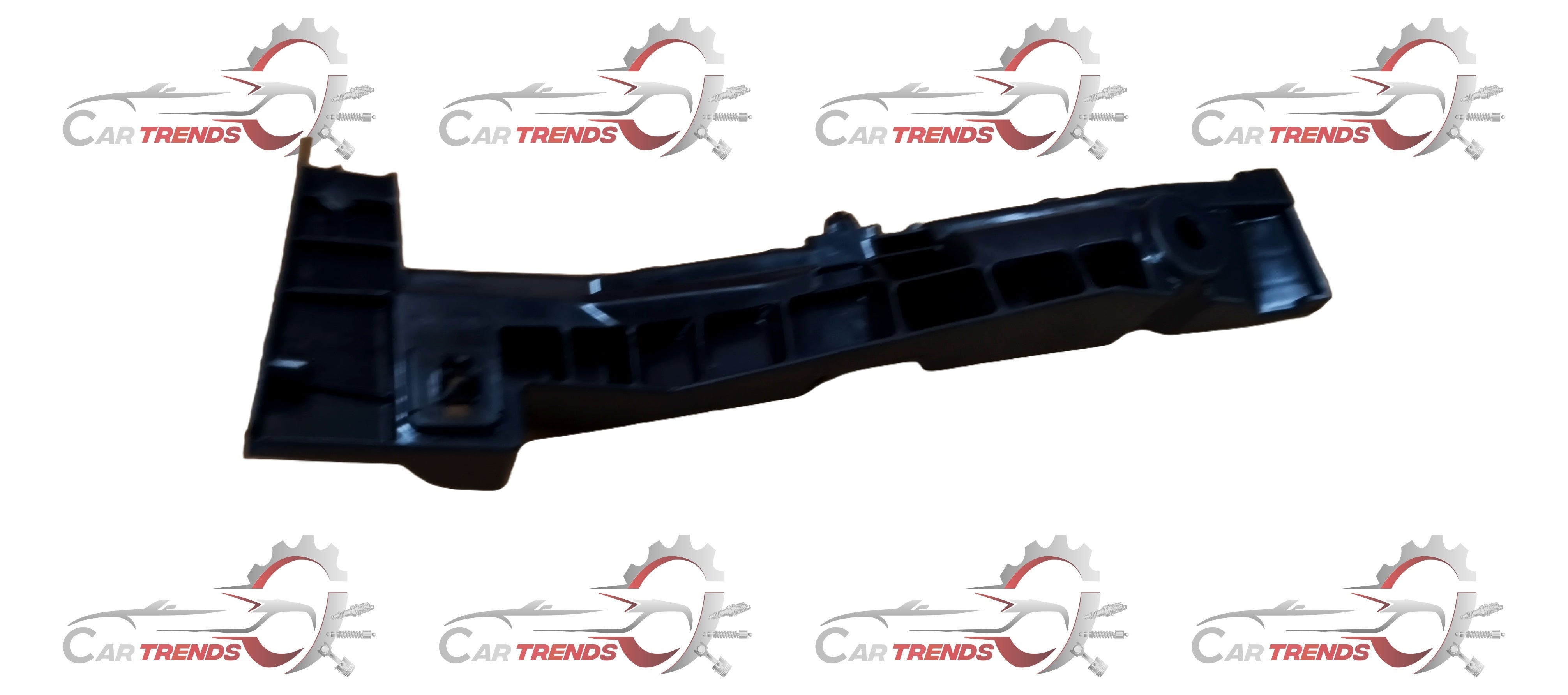 CarTrends Vitara Brezza bumper side holder spare part, showing the black plastic component designed for vehicle bumper assembly.