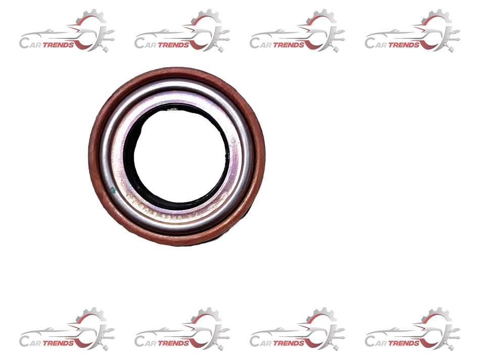 CarTrends oil seal spare part, close-up view showing black rubber seal with metal inner ring on a white background