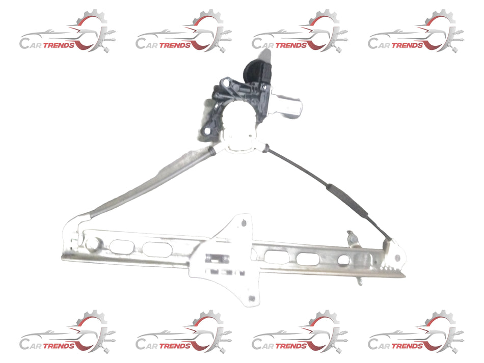 Maruti Suzuki front window regulator assembly L 83402M74L12, showing the mechanical components and wiring for vehicle window operation.